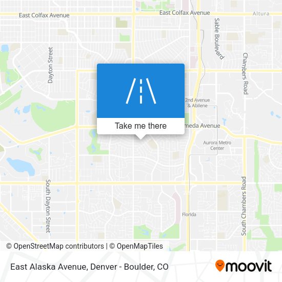 East Alaska Avenue map