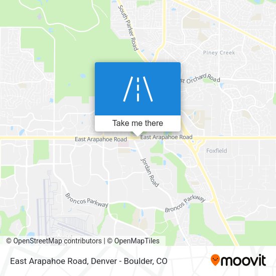 Mapa de East Arapahoe Road