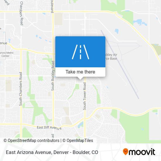 East Arizona Avenue map