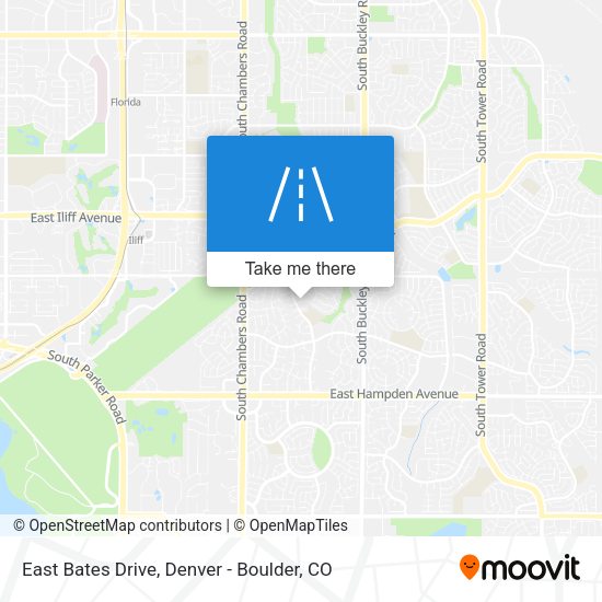Mapa de East Bates Drive