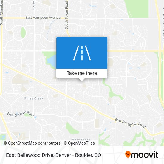 Mapa de East Bellewood Drive