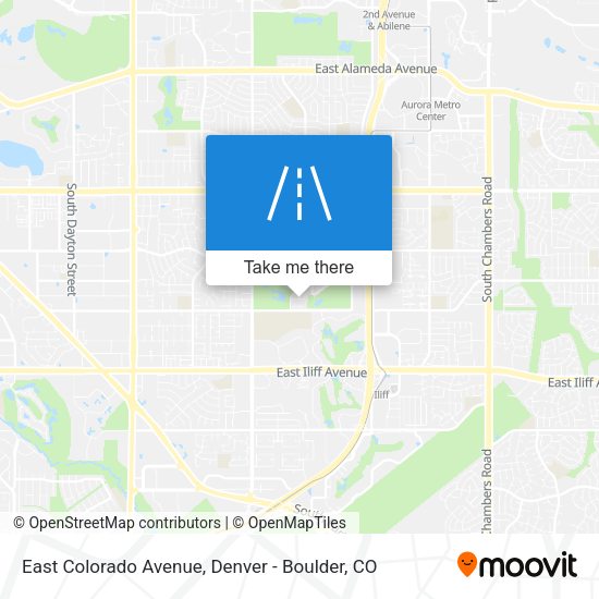 East Colorado Avenue map
