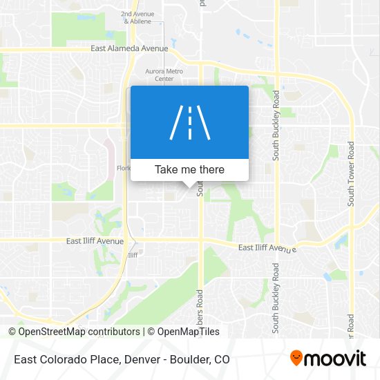 East Colorado Place map