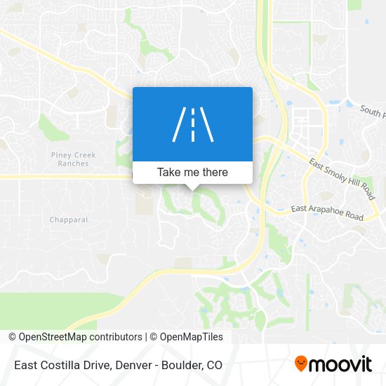 East Costilla Drive map