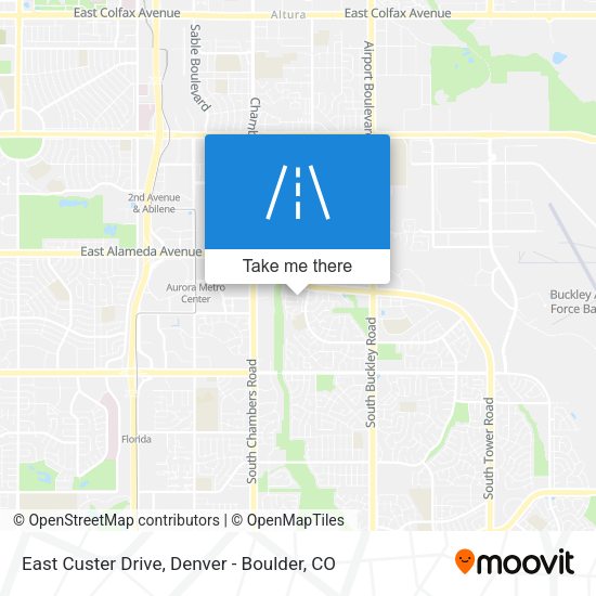 East Custer Drive map