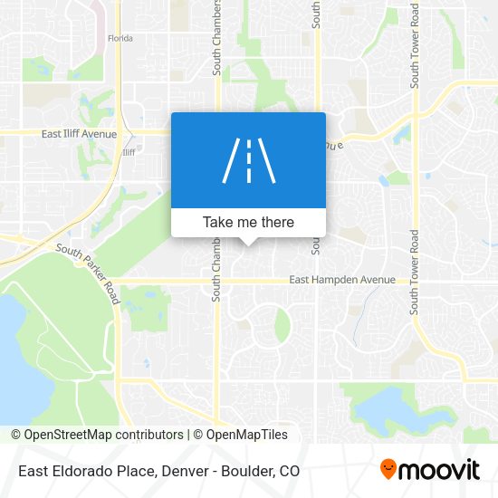 East Eldorado Place map
