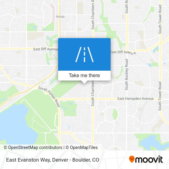 Mapa de East Evanston Way