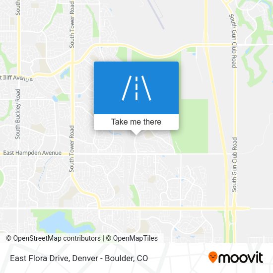 East Flora Drive map
