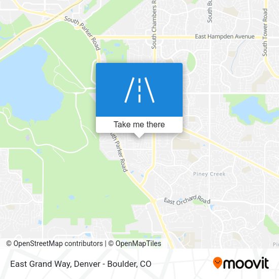 East Grand Way map