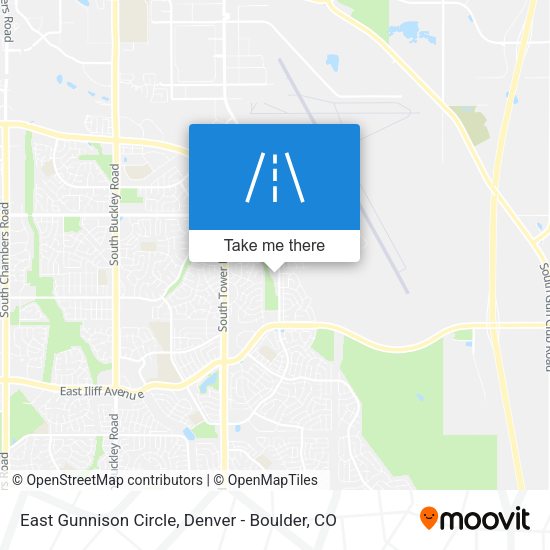 East Gunnison Circle map