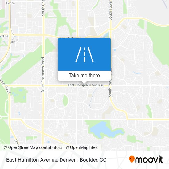 East Hamilton Avenue map