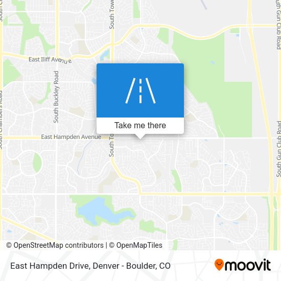 East Hampden Drive map