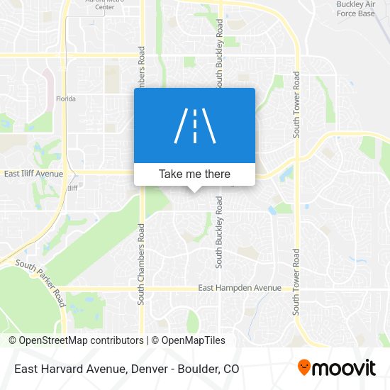 East Harvard Avenue map