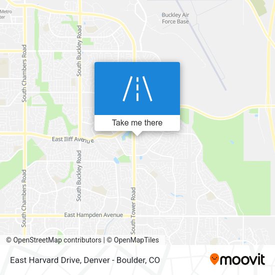 East Harvard Drive map