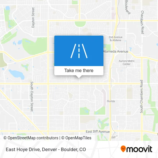 East Hoye Drive map