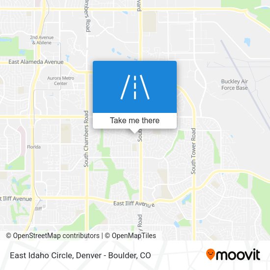 Mapa de East Idaho Circle