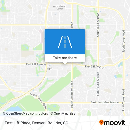 East Iliff Place map
