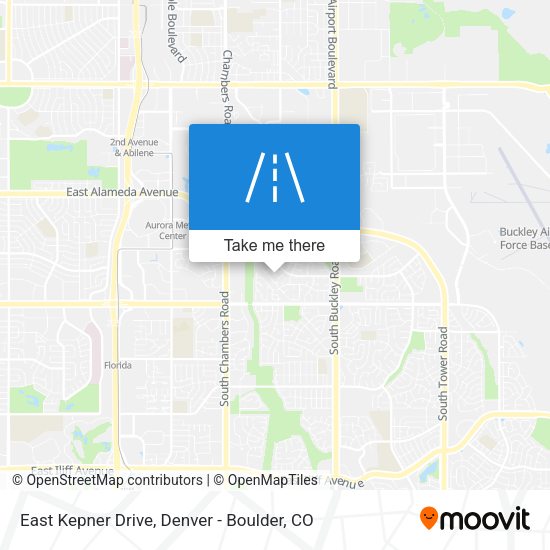 East Kepner Drive map