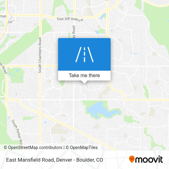 Mapa de East Mansfield Road