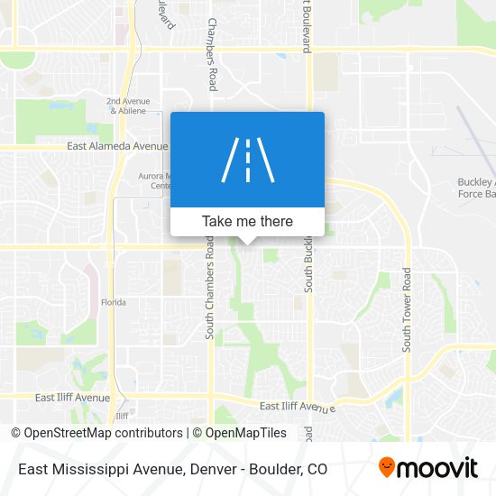 East Mississippi Avenue map