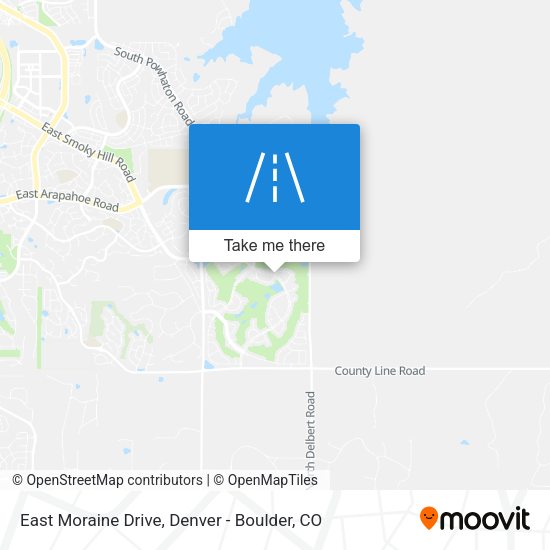 East Moraine Drive map
