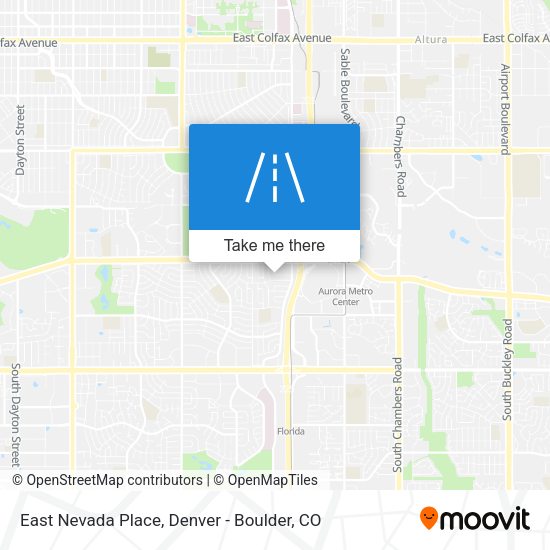 East Nevada Place map