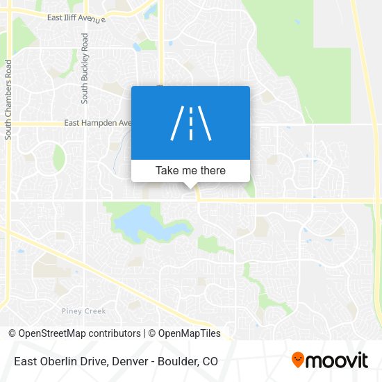 Mapa de East Oberlin Drive