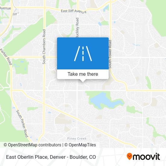 East Oberlin Place map