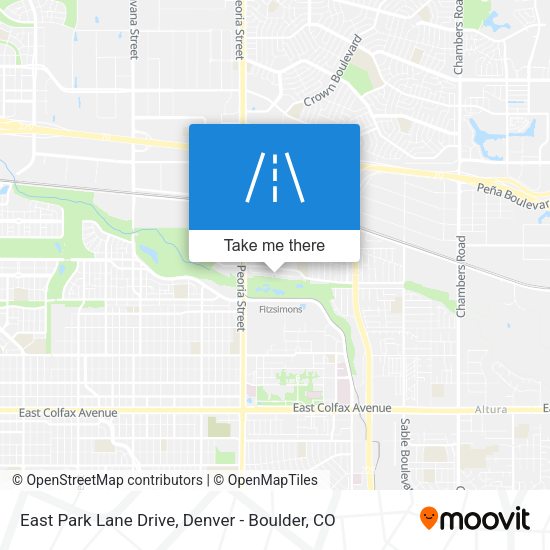 Mapa de East Park Lane Drive