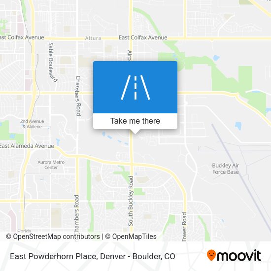 East Powderhorn Place map