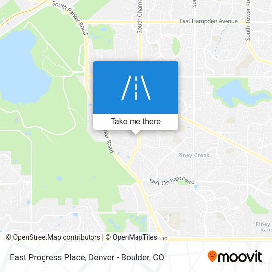 East Progress Place map