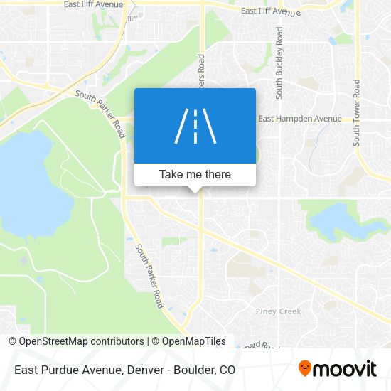 East Purdue Avenue map