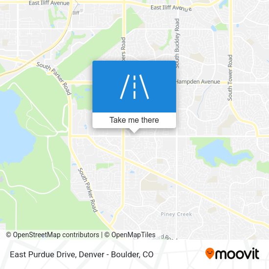 Mapa de East Purdue Drive