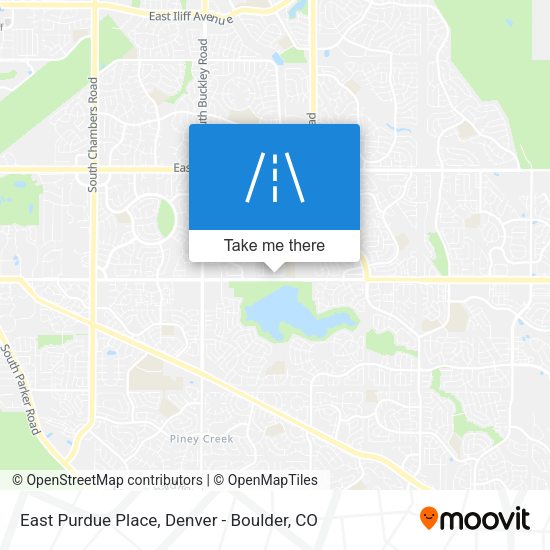 East Purdue Place map