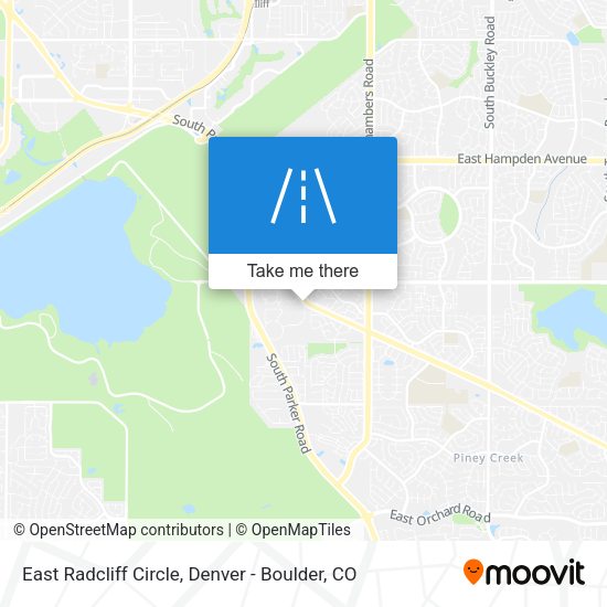 East Radcliff Circle map