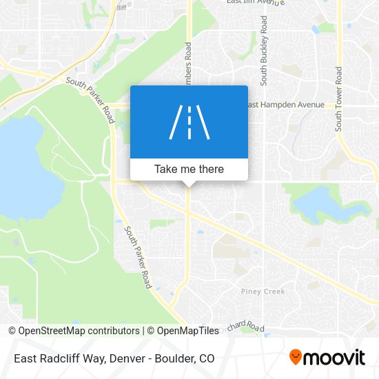 East Radcliff Way map