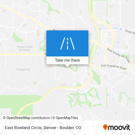East Rowland Circle map