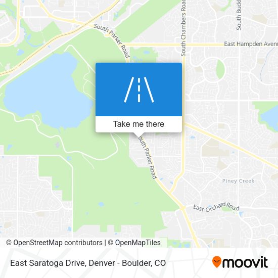 East Saratoga Drive map