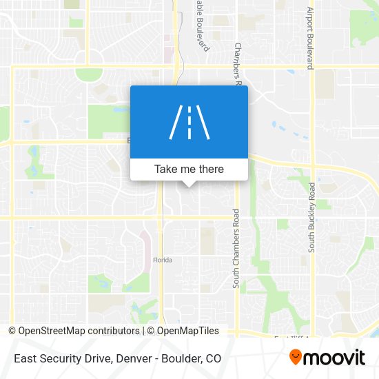 East Security Drive map