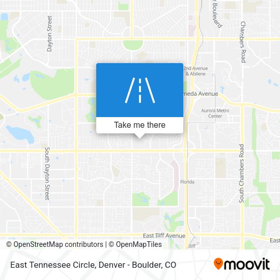 Mapa de East Tennessee Circle