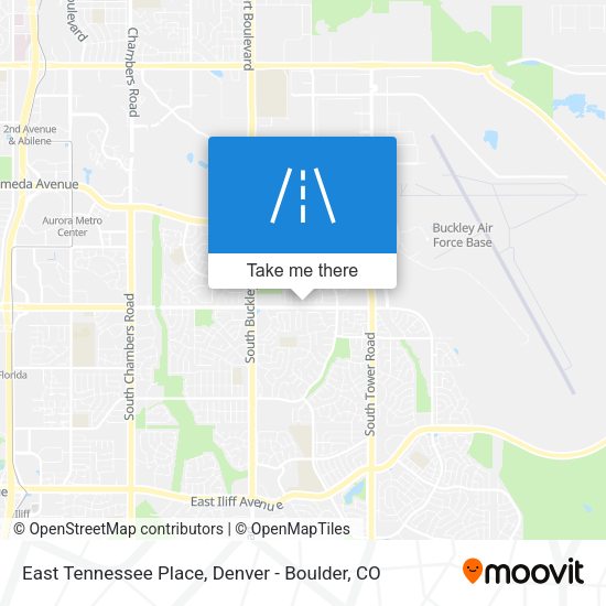 Mapa de East Tennessee Place