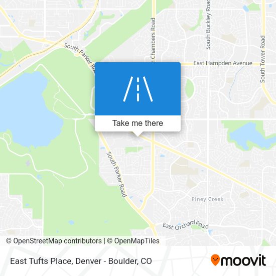 East Tufts Place map