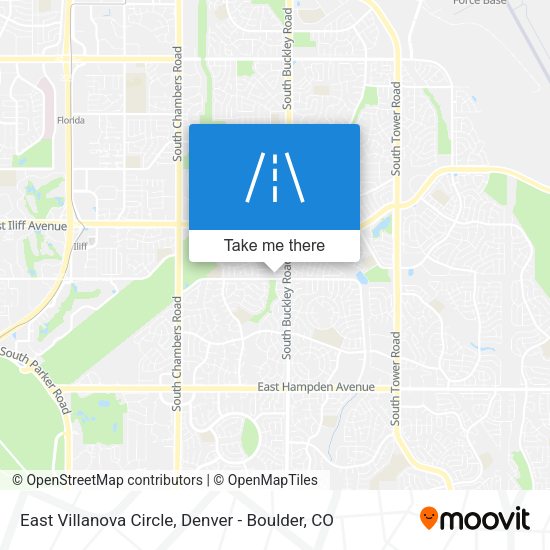 East Villanova Circle map