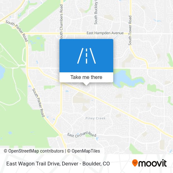 East Wagon Trail Drive map