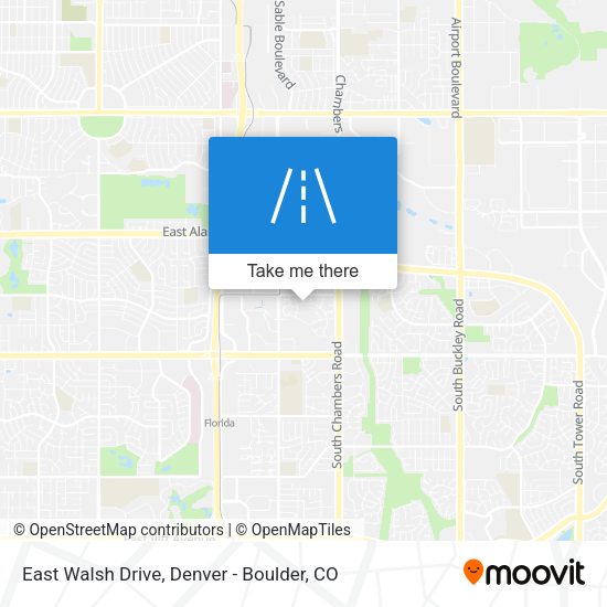 Mapa de East Walsh Drive