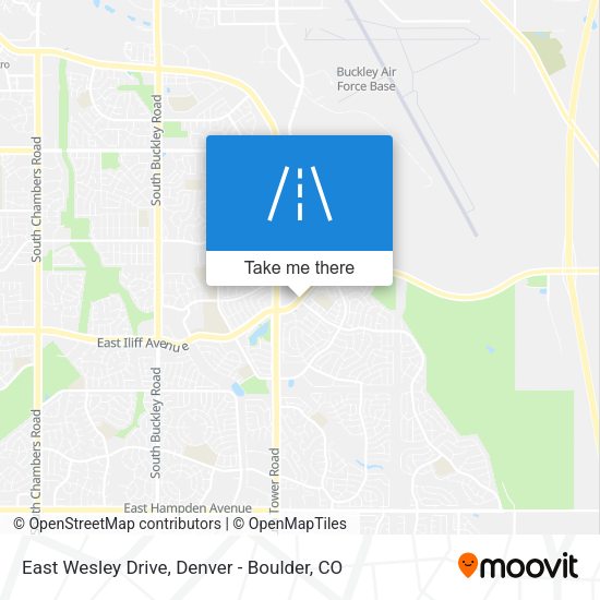 East Wesley Drive map