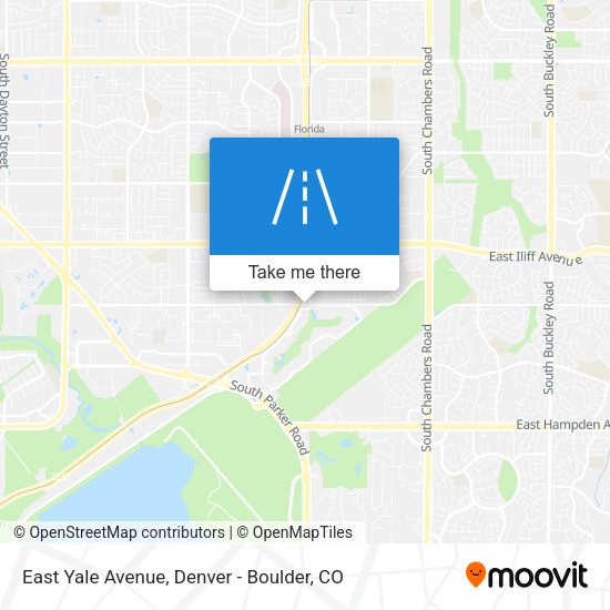 Mapa de East Yale Avenue