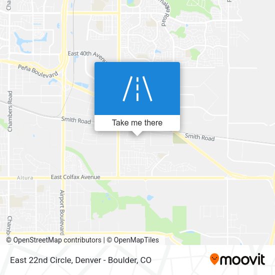 East 22nd Circle map