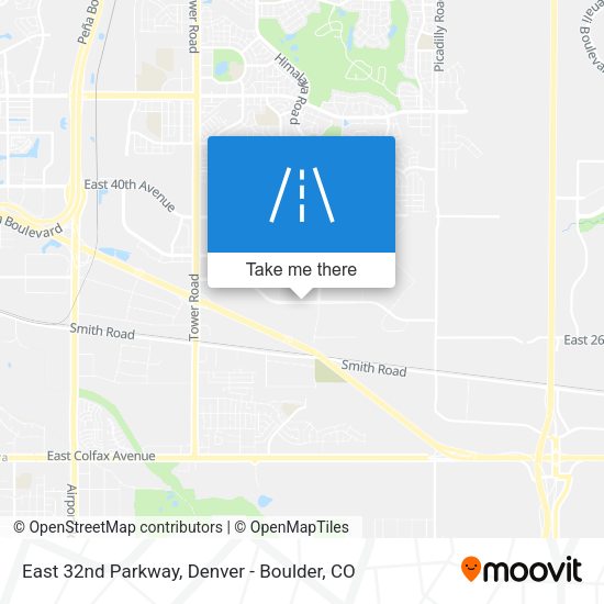 East 32nd Parkway map