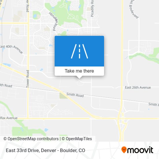 Mapa de East 33rd Drive